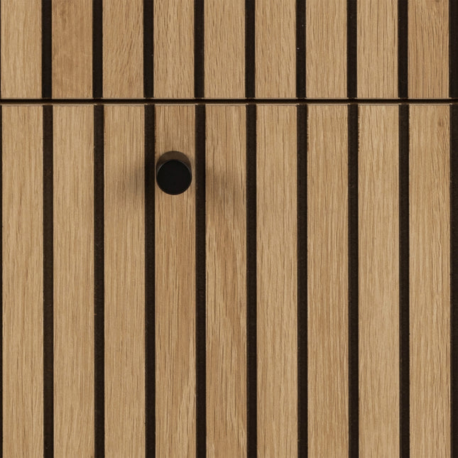 Albany Chest of Drawers 3 Drawer Oak Effect 81cm Industrial