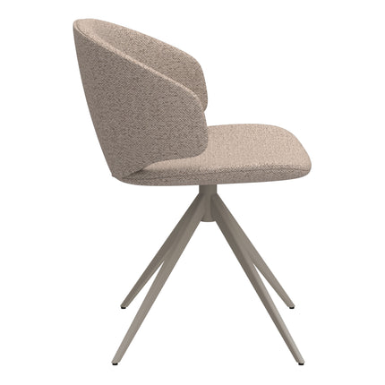 Ella Dining Chair Swivel Upholstered Bouclé 78cm