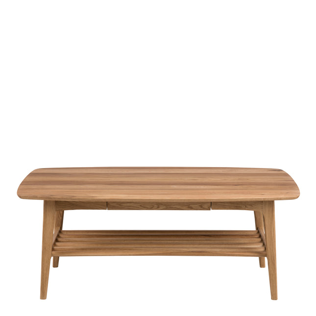 Emma Coffee Table Oak Veneer Scandinavian 130cm