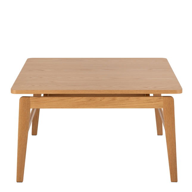 Essex Square Coffee Table Oak Veneer 80cm