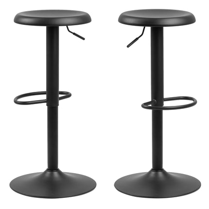 Finch Bar Stool Set of 2 Swivel Gas Lift Adjustable Height