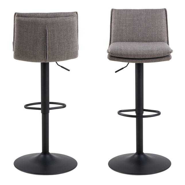 Flynn Swivel Bar Stool Height Adjustable Upholstered Modern