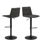 Grey Anthracite Microfiber and Black