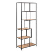 Black Metal - Oak Shelves