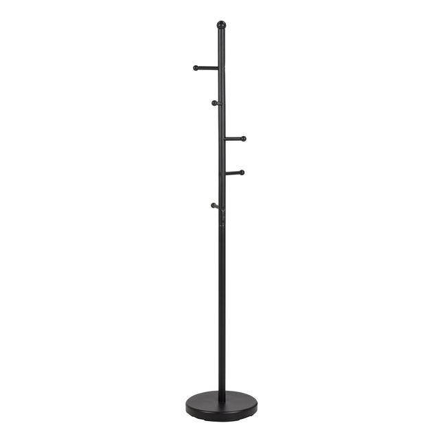 Aspen Coat Rack Metal Black Powder Coated 170cm