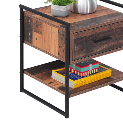 Abbey - Bedside Table - 1 Drawer