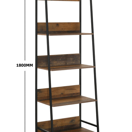 Abbey - Large Ladder Bookcase - 4 Shelves