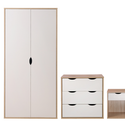 Alton - 3 Piece Bedroom Set - 3 Drawer Chest