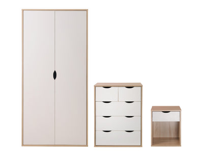 Alton - 3 Piece Bedroom Set 5 Drawer Chest