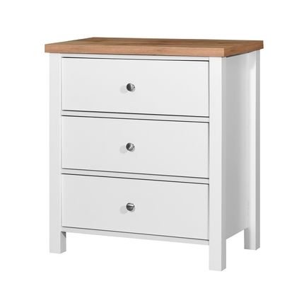 Astbury - 3 Drawer Chest - White
