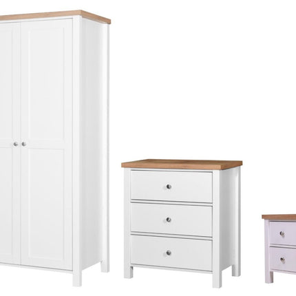 Astbury - 3 Piece Bedroom Set - 3 Drawer Chest - White