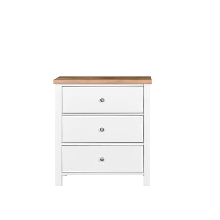 Astbury - 3 Piece Bedroom Set - 3 Drawer Chest - White