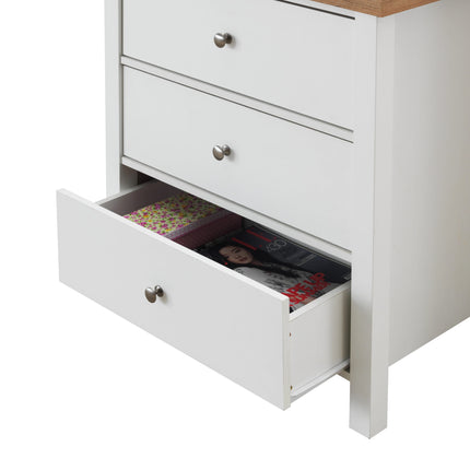 Astbury - 3 Piece Bedroom Set - 3 Drawer Chest - White