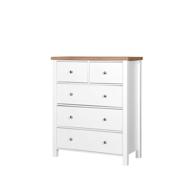 Astbury - 3 Piece Bedroom Set - 5 Drawer Chest - White