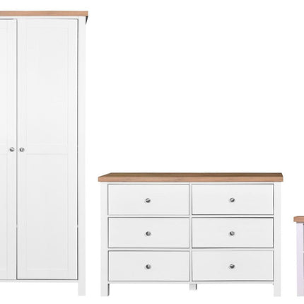 Astbury - 3 Piece Bedroom Set - 6 Drawer Chest - White