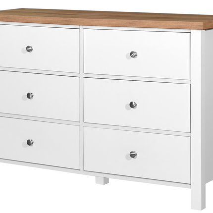 Astbury - 3 Piece Bedroom Set - 6 Drawer Chest - White