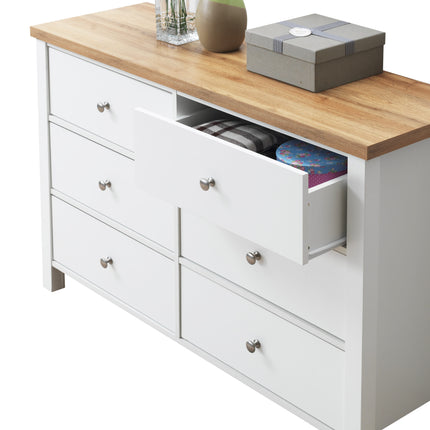 Astbury - 3 Piece Bedroom Set - 6 Drawer Chest - White