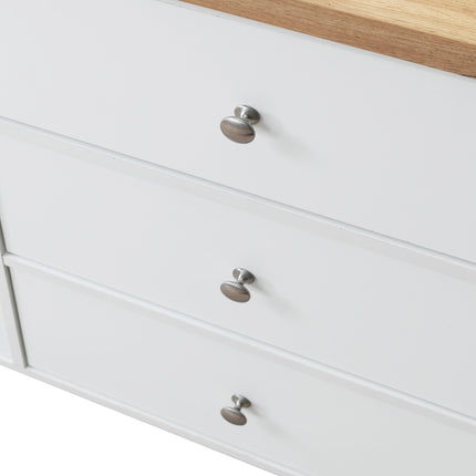 Astbury - 3 Piece Bedroom Set - 6 Drawer Chest - White