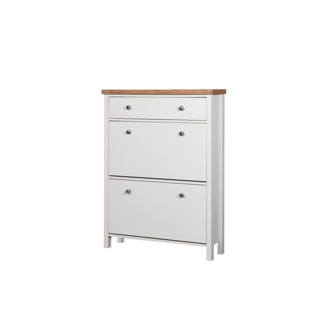 Astbury - 3 Tier Shoe Cabinet - White