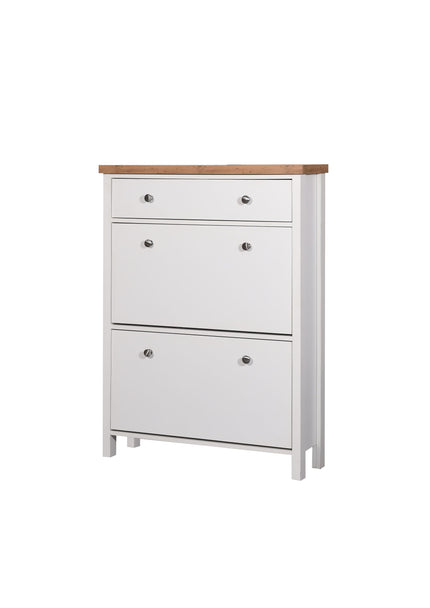 Astbury - 3 Tier Shoe Cabinet - White 