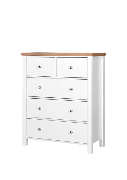 Astbury - 5 Drawer Chest - White