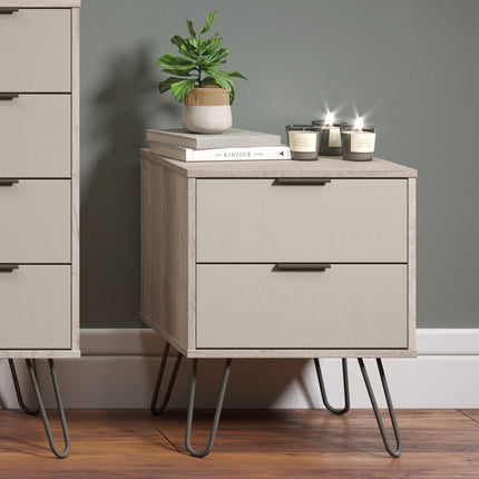 Augusta - 2 Drawer Bedside Cabinet