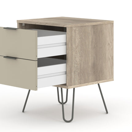 Augusta - 2 Drawer Bedside Cabinet