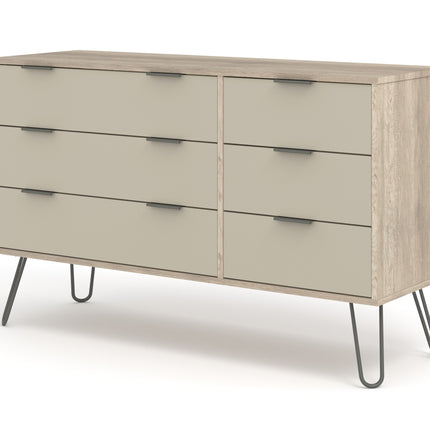 Augusta - 6 Drawer Wide Chest of Drawers