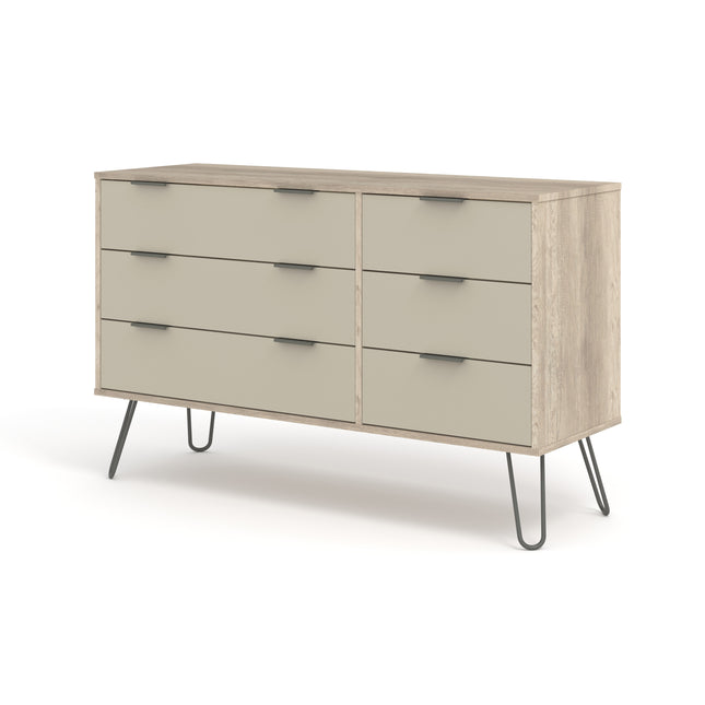 Augusta - 6 Drawer Wide Chest of Drawers