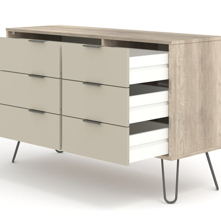 Augusta - 6 Drawer Wide Chest of Drawers