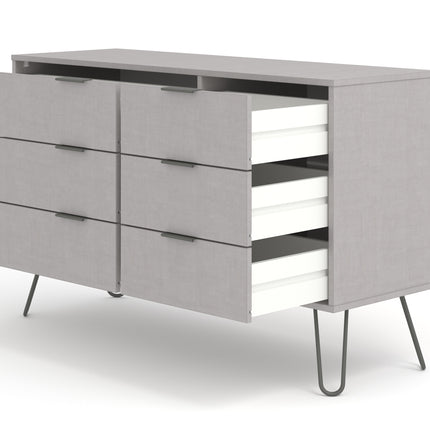 Augusta - 6 Drawer Wide Chest of Drawers