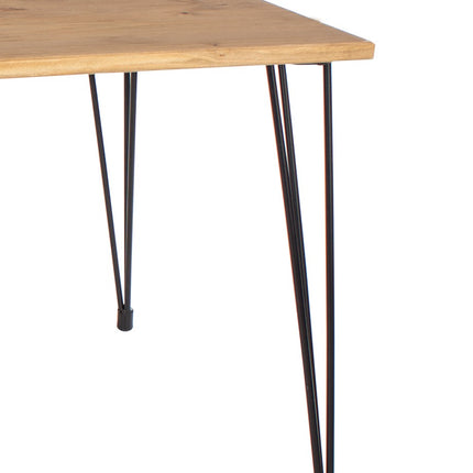 Augusta - Durable Rectangular Dining Table - Metal Hairpin Legs