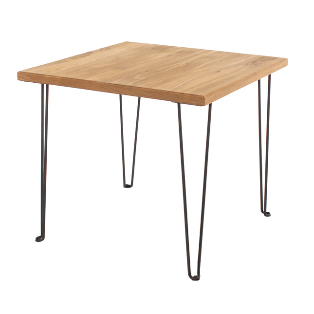 Augusta - Industrial Chic Lamp Table - Metal Accents