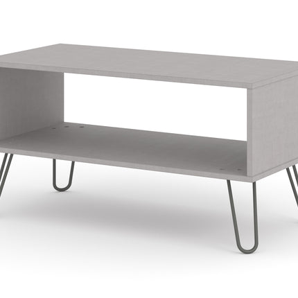 Augusta - Industrial Style Open Coffee Table - Under-Shelf