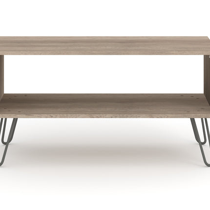 Augusta - Industrial Style Open Coffee Table - Under-Shelf