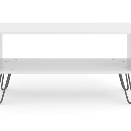 Augusta - Industrial Style Open Coffee Table - Under-Shelf