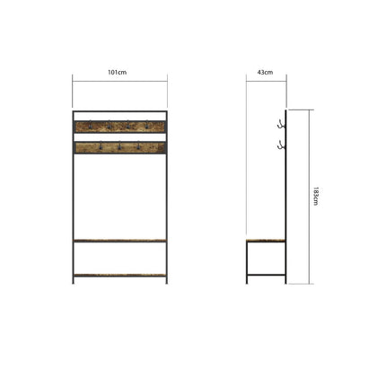 Bala - Coat Rack - Walnut