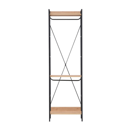 Claire - 3 Shelf Open Wardrobe - Riviera Oak