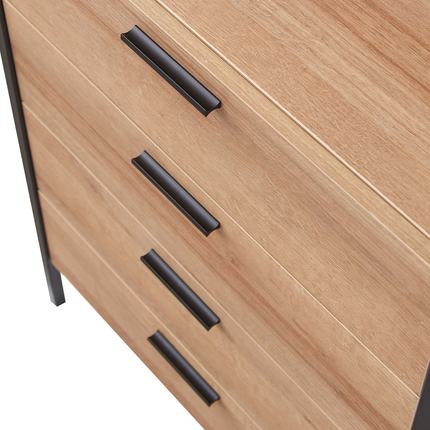 Claire - 4 Drawer Open Wardrobe - Riviera Oak