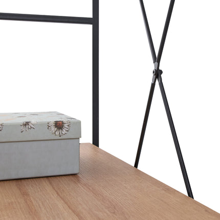 Claire - 4 Shelf Open Wardrobe - Riviera Oak