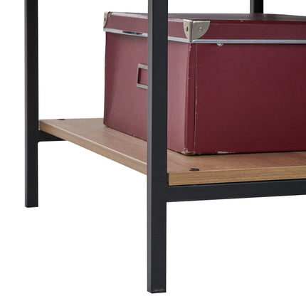 Claire - 4 Shelf Open Wide Wardrobe - Riviera Oak