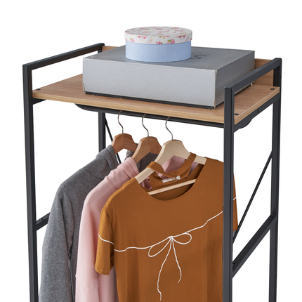 Claire - 5 Shelf Open Wardrobe - Riviera Oak