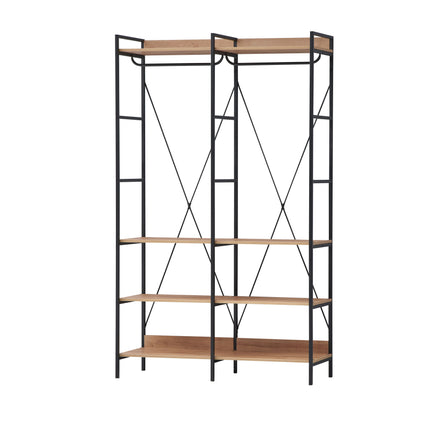 Claire - 8 Shelf Open Wardrobe - Riviera Oak