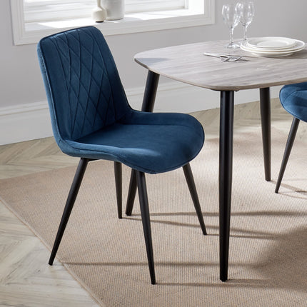 Contemporary - Diamond Stitch Dining Chairs - Set of 2