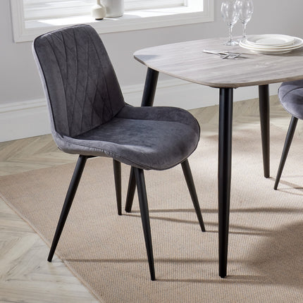 Contemporary - Diamond Stitch Dining Chairs - Set of 2
