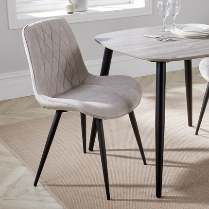 Contemporary - Diamond Stitch Dining Chairs - Set of 2