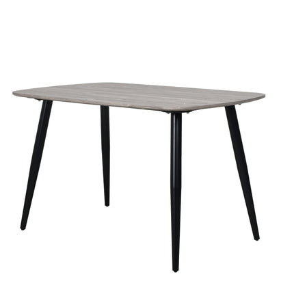 Contemporary - Dining Table with Steel Legs and Adjustable Feet