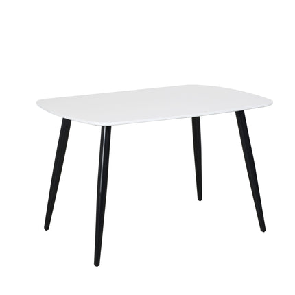 Contemporary - Dining Table with Steel Legs and Adjustable Feet