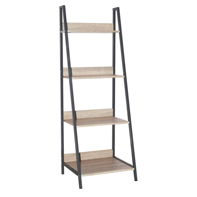 Contemporary - Ladder Bookcase Unit - Oak Effect