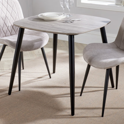 Contemporary - Large Dining Table with Steel Legs and Adjustable Feet